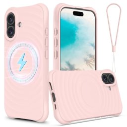 Kryt / obal Silicone Zephyr Mag Cover iPhone 16 Plus - růžový