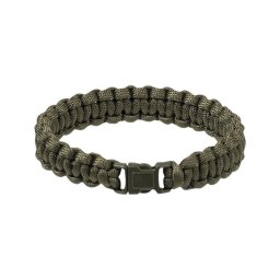 Náramek pletený PARACORD 15mm ZELENÝ vel. S