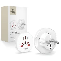 Univerzální cestovní adaptér Tech-Protect From EU WL-09 bílý