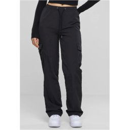 kalhoty dámské URBAN CLASSICS - Nylon Cargo - Black - TB6159