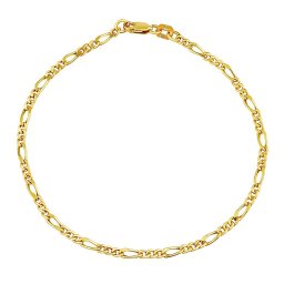 Silvego Zlatý náramek Figaro 2,3 mm - Y - AWFGV060BGY