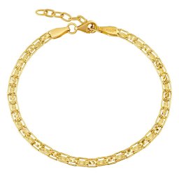 Silvego Dámský zlatý náramek Nilnix ze žlutého zlata - 4 mm - FAB004BGY