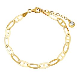 Silvego Dámský zlatý náramek Tanis ze žlutého zlata - 5 mm - FAB044BGY