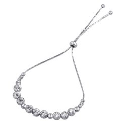Silvego Dámský stříbrný náramek Eloise se stříbrnými kuličkami - MSS1683BW