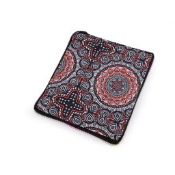 Skládací nákupní taška se zipem pevná 38x44 cm, barva 83 černá mandala