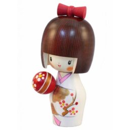 Japonská panenka Kokeshi Temari 14 cm
