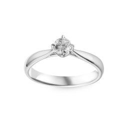 Solitér s lab-grown diamantem Kora, bílé zlato IZLG746A