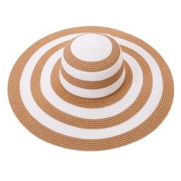 Gaira® Letní klobouk 70602, Barva hnědo-bílá