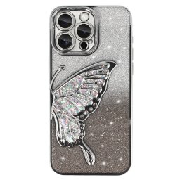 Tel Protect Butterfly Water pro iPhone 16 - stříbrný