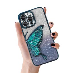 Tel Protect Butterfly Water pro iPhone 16 Plus - modrý
