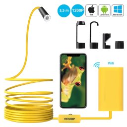 HD Endoskop s LED světlem a WiFi s dlouhým husím krkem až do 5m