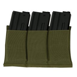 ROTHCO sumka na 3 zásobníky MOLLE elastická otevřená ZELENÁ