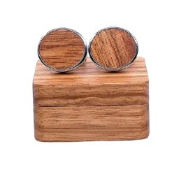 Gaira® Dřevěné manžetové knoflíčky 709119, Barva světle hnědá