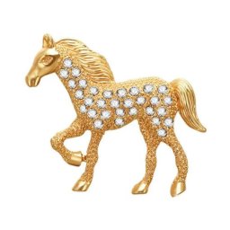 Gaira® Brož Kůň 30249, Barva zlatá