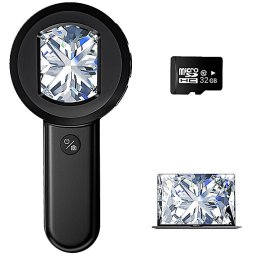 Digitální lupa elektronicka s kamerou a 2" HD IPS displejem až 16M rozlišení + LED světlo