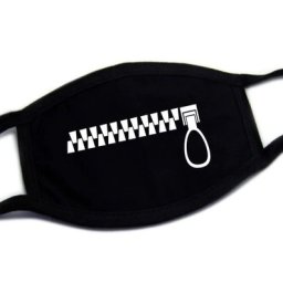 Bavlněné roušku na obličej se vzorem Zip
