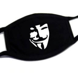 Bavlněné roušky na obličej se vzorem Anonymous