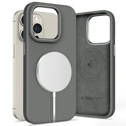 Pouzdro Tech-Protect Silicone Pure MagSafe iPhone 15 Pro Max - Clay