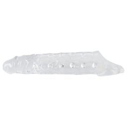 Crystal Skin - prodluovac nvlek na penis s kulikami - transparentn