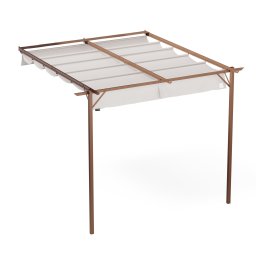 Blumfeldt Pantheon Wall Pergola, nástěnná pergola, 3 x 3 m, práškově lakovaná ocel, odolná proti povětrnostním vlivům