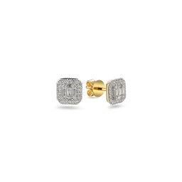 Napichovací náušnice s baguette diamanty Dana IZBR1198N