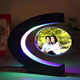 Levitující fotorámeček vznášející se (magnetický) s RGB barevným osvětlením