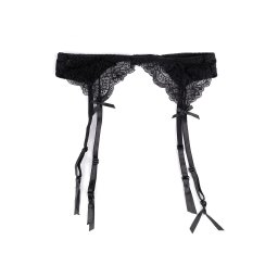 Krajkový podvazkový pás, barva 2 černá