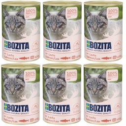Bozita PATÉ s lososem - konzerva pro kočky 6x400 g