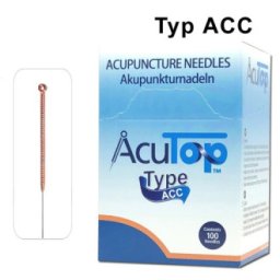 AcuTop akupunkturní jehly, typ ACC, 0,18 x 13 mm, 100 ks