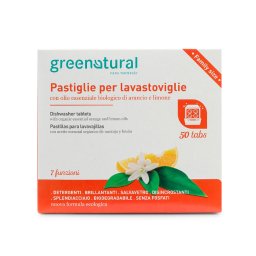Greenatural Tablety do myčky na nádobí pomeranč a citrón 50ks