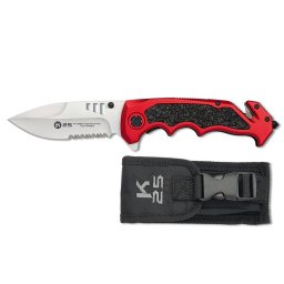 K25 nůž zavírací PENKNIFE kombinované ostří ČERNO/ČERVENÝ