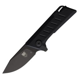 COBRATEC KNIVES nůž zavírací SMALL RIPTIDE hladké ostří ČERNÝ