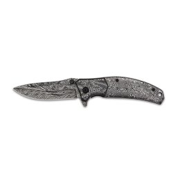 Albainox nůž zavírací 3D DAMASCUS kombinované ostří