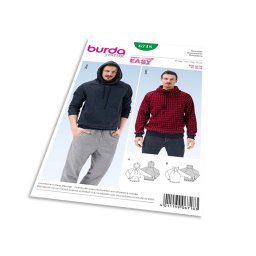 Střih Burda 6718 - Pánská mikina