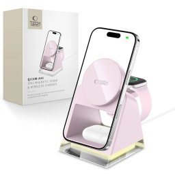 Tech-Protect QI15W-A43 3v1 - Růžová