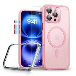 ESR Classic Pro Set HaloLock MagSafe iPhone 16 Pro Max - Frosted Pink
