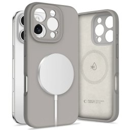 Tech-Protect Liquid Silicone MagSafe iPhone 16 Pro Max - Stone Grey