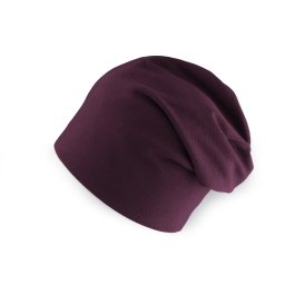 Bavlněná čepice / nákrčník unisex, barva 53 fialová temná čepice
