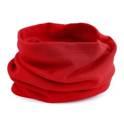 Bavlněná čepice / nákrčník unisex, barva 58 červená nákrčník