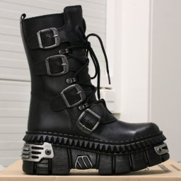 boty NEW ROCK - CRUST NEGRO, TOWER CASCO NEGRO - M.WALL1473-S9