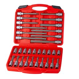 DEMA Nástrčné klíče Torx 1/2", 32-dílná sada 22932D