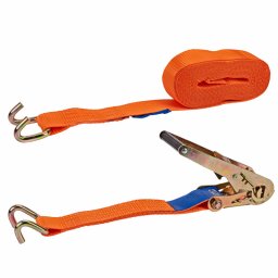 KesTek Upínací popruh s ráčnou a dvojitým hákem dvoudílný 8 m x 50 mm / 4 T 40227KT