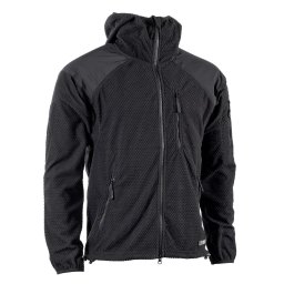 Mikina zip s kapucí fleece DELTA ČERNÁ vel. L