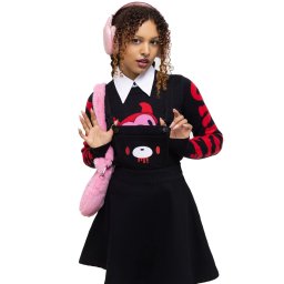 šaty dámské KILLSTAR x GLOOMY the Naughty Grizzly - Naughty Grizzly Pinafore - Black - KSRA010687