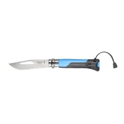 OPINEL nůž VRI INOX No.08 OUTDOOR kombinované ostří MODRÝ