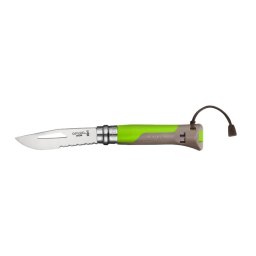 OPINEL nůž VRI INOX No.08 OUTDOOR kombinované ostří ZELENÝ