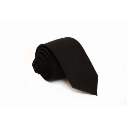 Pánská černá slim kravata - 5 cm