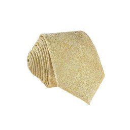 Pánská zlatá vzorovaná slim kravata - 6 cm