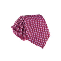 Pánská červená slim kravata se vzory - 6 cm