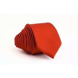 Pánská cihlová slim kravata - 5 cm